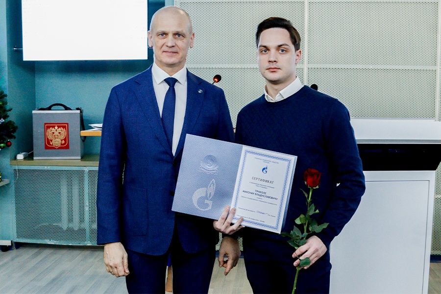 Студент технического университета получил именную стипендию ПАО «Газпром» Студент технического университета получил именную стипендию ПАО «Газпром»